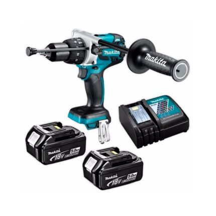 Makita Taladro Percutor 1/2" 18v 115 Nm BL LXT 2 x 5.0 Ah